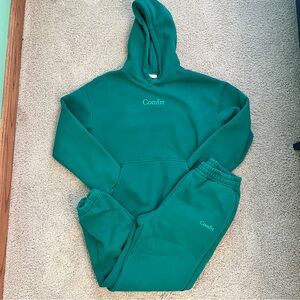 Comfrt Teal Hoodie and Jogger Set